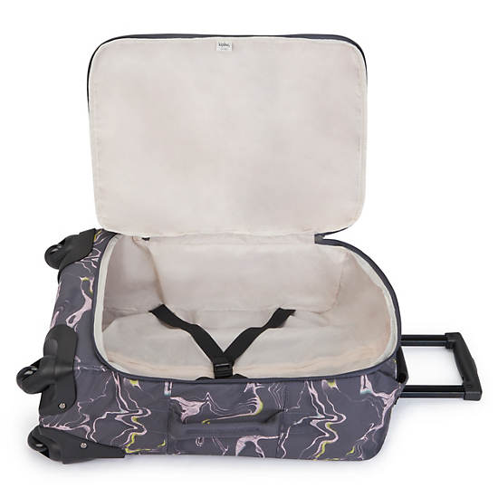 Kipling Darcey Small Printed Carry-On Rolling Bőröndök Kék | HU 1744CT